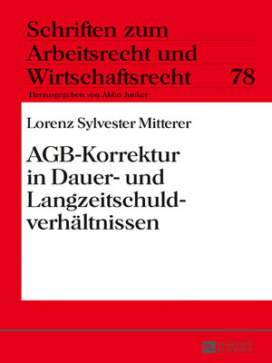 cover image of AGB-Korrektur in Dauer- und Langzeitschuldverhältnissen